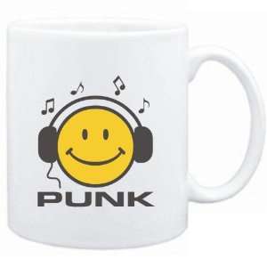 Mug White  Punk   Smiley Music 