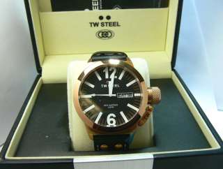 Impressive New~ TW Steel CEO 50MM Rose Gold Chronograph Watch  