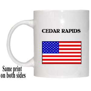 US Flag   Cedar Rapids, Iowa (IA) Mug 