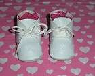 Fits 18 Inch Tiny Tears DollWhite Star CutOut Baby Doll ShoesItem 