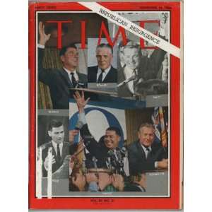 TIME MAGAZINE NOVEMBER 18, 1966 REPUBLICAN RESURGENCE COLOR COVER 