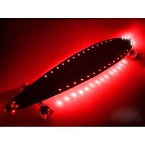  TNG Lighted Pintail Natural/Red Complete Skateboard   9 