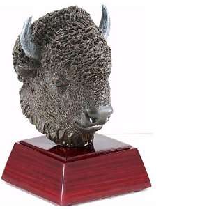  Sculptured Buffalo/Bison Mascot Trophy