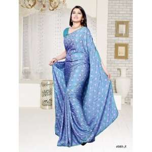  Designer Jacquard Fabric Saree Woven in Contrast Colors 