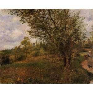  Oil Painting Pontoise Landscape, Through the Fields 