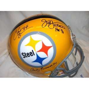 Pittsburgh Steelers Multi Autographed Full Size Helmet with 8 