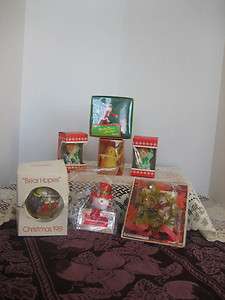 Paddington Bear Hopes 1981 & 6 more Older Christmas Decorations 