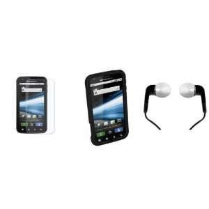  4 Piece Accessory Kit for Motorola Atrix 4G w/ Black 