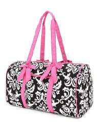 belvah large quilted damask print 21 duffle bag chioce of colors