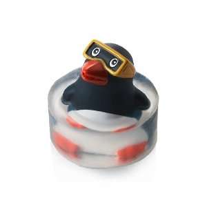Bath & Body Works Clearly Fun Soap Natural Glycerin Soap with Penguin