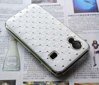 New White Luxury Design Chrome hard case for Samsung Galaxy Ace S5830 
