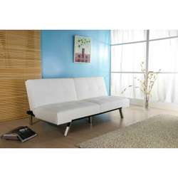 Jacksonville White Foldable Futon Sofa Bed  