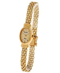 Lucien Piccard Womens 14k Gold Watch  