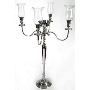  45 Inch Candelabra With Bowl & Globes