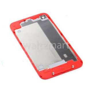 New iPhone 4 4G Compatible Red Glass Rear Back Cover Housing Case 
