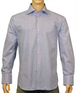 Jared Lang Long Sleeve Button Up Shirt Blue XL $230.00  