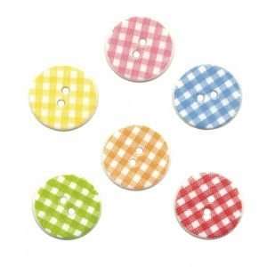  Button Theme Packs Round Plaid Arts, Crafts & Sewing