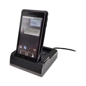  For Motorola Droid 2 3 in 1 Desktop Charger Sync BLACK 
