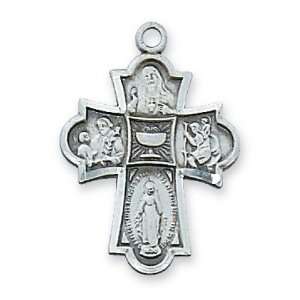  First Communion Gift St. Sterling Silver St Saint Pendant 
