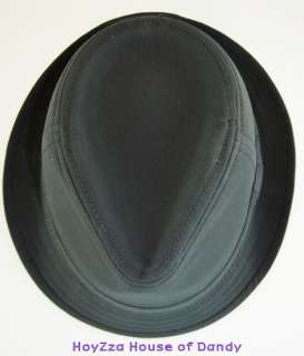 Mens Basic Woven Plain Fedora Short Brim Hat   4colors  