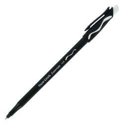 Papermate Black Medium Ballpoint Stick Erasable Pens (Pack of 12 