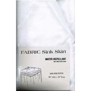   Sink Skirt, Color White From Carnations Home Fashions