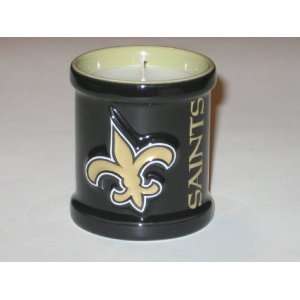 NEW ORLEANS SAINTS Team Logo Embossed Scented Decorative VOTIVE CANDLE 