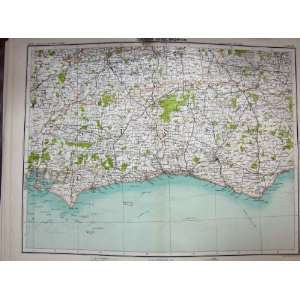  MAP 1891 BRIGHTON ENLAND BEACHY HEAD SELSKEY EASTBOURNE 