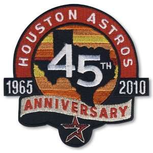 Houston Astros 45th Anniversary 1965 2010 MLB Baseball Jersey Sleeve 