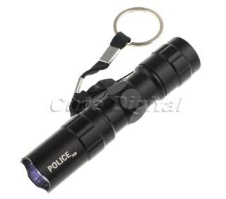 3W Police LED Flashlight Light Lamp Torch W/ Clip Clamp  