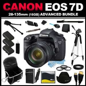  Canon EOS 7D 18 MP CMOS Digital SLR Camera 3 inch LCD with 28 135mm 