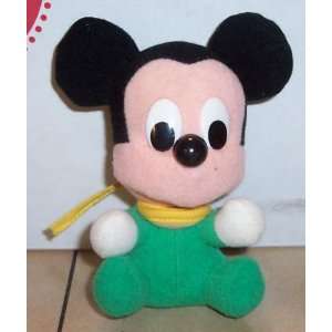  Walt Disney MICKEY MOUSE 4 plush stuffed toy Rare Vintage 
