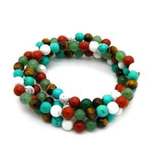  Pearlz Ocean Multi Gemstone Endless Necklace 36 inches 