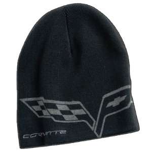  C6 Corvette Black Knit Beanie Automotive