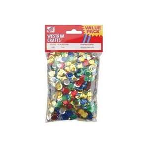  Westrim Value Pack Cupped Sequins Assorted 3 Ounces multi 