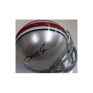 Santonio Holmes autographed Football Mini Helmet (Ohio State Buckeyes)