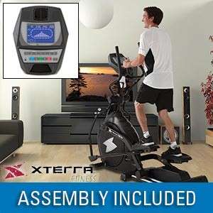 XTERRA FS5.7e Elliptical Assembly Included Electronic Power Incline 