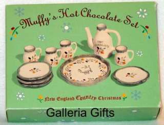   ~ New England Country Christmas Hot Chocolate SET NEW in box  