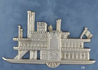 Rare 1985 SIDE WHEELER Sterling Gorham Ornament  