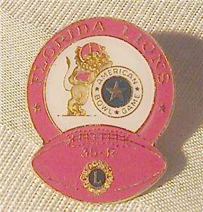Lot of 5 Vintage Lions Club International Enameled Florida Pins