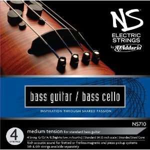  DAddario NS Electric Bass/Cello String Set, 4/4 Scale 