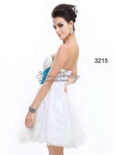 Padded Stunning Sequin Rhinestone Cute Organza Bridesmaid Dress 