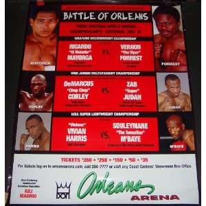   Mayorga Vs Forrest Boxing Poster (Sports Memorabilia) 
