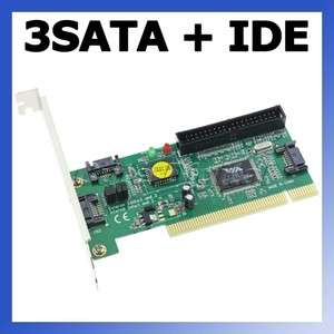 VIA VT6421A 3 SATA 1 Port IDE PCI RAID Controller Card  