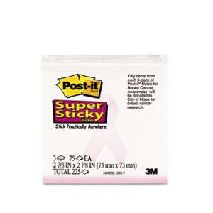  Post it Notes Super Sticky Note Pads for Breast Cancer 