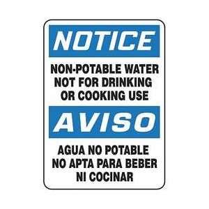    Sign,14x10,non Potable Water   ACCUFORM SIGNS