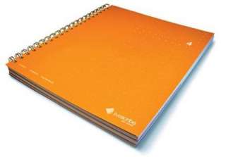 Livescribe Dot Matrix 3 Subject Lined Notebook Orange#4  