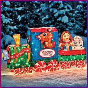 Christmas Classic Rudolph and Friends Lighted 3D Train Outdoor Decor 