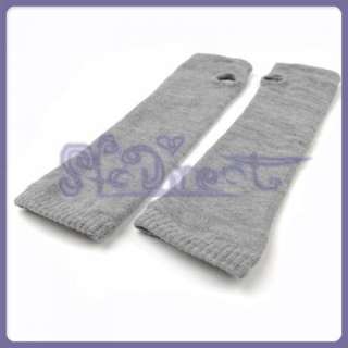   New Knitting Women Arm Warmer Fingerless Long Gloves Leisure  