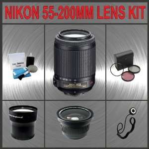  Nikon AF S DX VR Zoom Nikkor 55 200mm f/4 5.6G IF ED Lens 